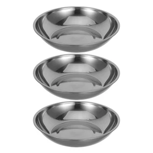 3pcs Weigh Boat: Stainless Steel Trays for Scale - Kitchen Scale Tray - Round - Picture 1 of 12
