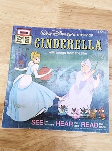Walt Disney's Story of Cinderella Read-Along Book Only Vintage - Picture 1 of 3