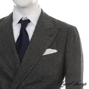 NWT $2300 The Armoury Japan Mod. 16 Zegna Magnifico Cashmere Mix HBone Jacket 50 - Picture 1 of 16
