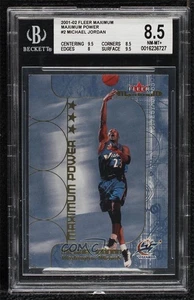 2001-02 Fleer Maximum Maximum Power Michael Jordan #2MX BGS 8.5 HOF - Picture 1 of 3
