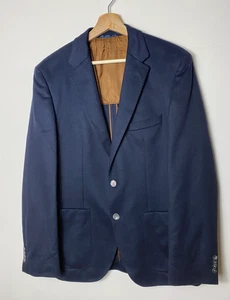 Hugo Boss 100% pure cashmere blue blazer size 46 XL - Picture 1 of 6