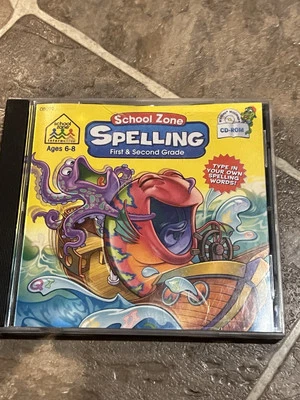 School Zone Spelling First & Second Grade 1 2 1st 2nd CIB COMPLETE - Image 1 of 4