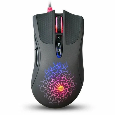For Bloody A90 Optical Gaming Mouse Colorful Glare Wired Mice Inactive Version - Image 1 of 4