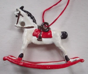 Miniature Metal Rocking Horse Christmas ornament - Picture 1 of 3