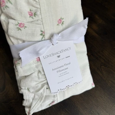POTTERY BARN TEEN LOVESHACKFANCY ANTOINETTE PILLOW COVER 20" SQ - Image 1 of 4