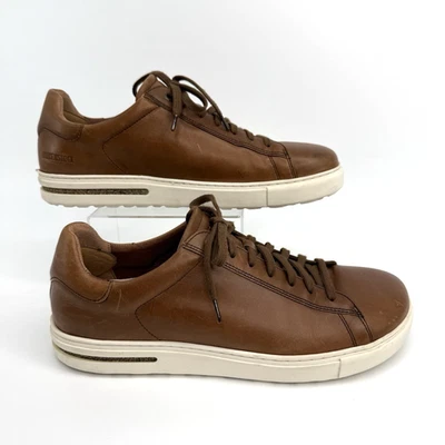 Birkenstock Bend Low Leather Sneakers Men’s 11 / 44 Brown Comfort Cork Sole - Image 1 of 4