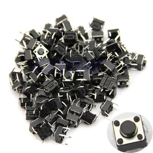 10x Pulsador Mini pulsador 6x6x5mm PCB - TACTILE PUSH TOUCH SWITCH REF 393 - Imagen 1 de 1