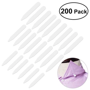 Collar Stay Adjustable Support Extenders for Mens Shirts Nylon Stiffener - Imagen 1 de 10
