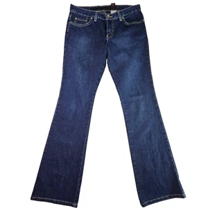 Calvin Klein Jeans Juniors Size 7 Bootcut Denim Pants Dark Vintage Wash - Picture 1 of 16