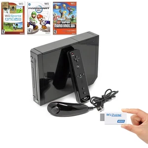 Nintendo Wii Console completa Con  Controller  nunchuk Gioco USB - Foto 1 di 3