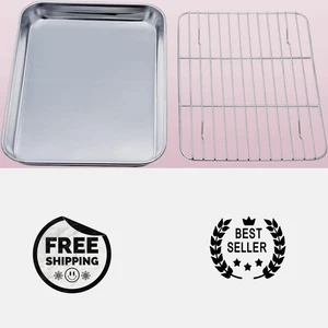 Toaster Oven Baking Pan Broiler Roasting Grill Replacement Tray Stainless Steel. - Picture 1 of 2
