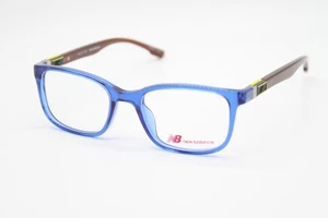 NEW NEW BALANCE NB5049-2 BLUE BROWN AUTHENTIC EYEGLASSES 46-17 - Picture 1 of 4