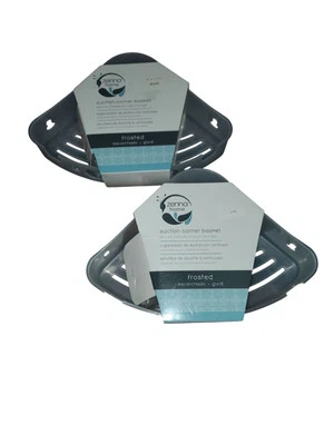 Zenna Home-Shower/Bathtub Suction Corner Shelf Basket/Soap Storage- Lot Of 2  - Image 1 of 4