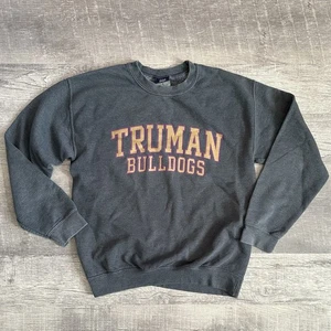 Sudadera MV Sport Truman State University Bulldogs Adulto M Gris Cuello Redondo NCAA - Imagen 1 de 6