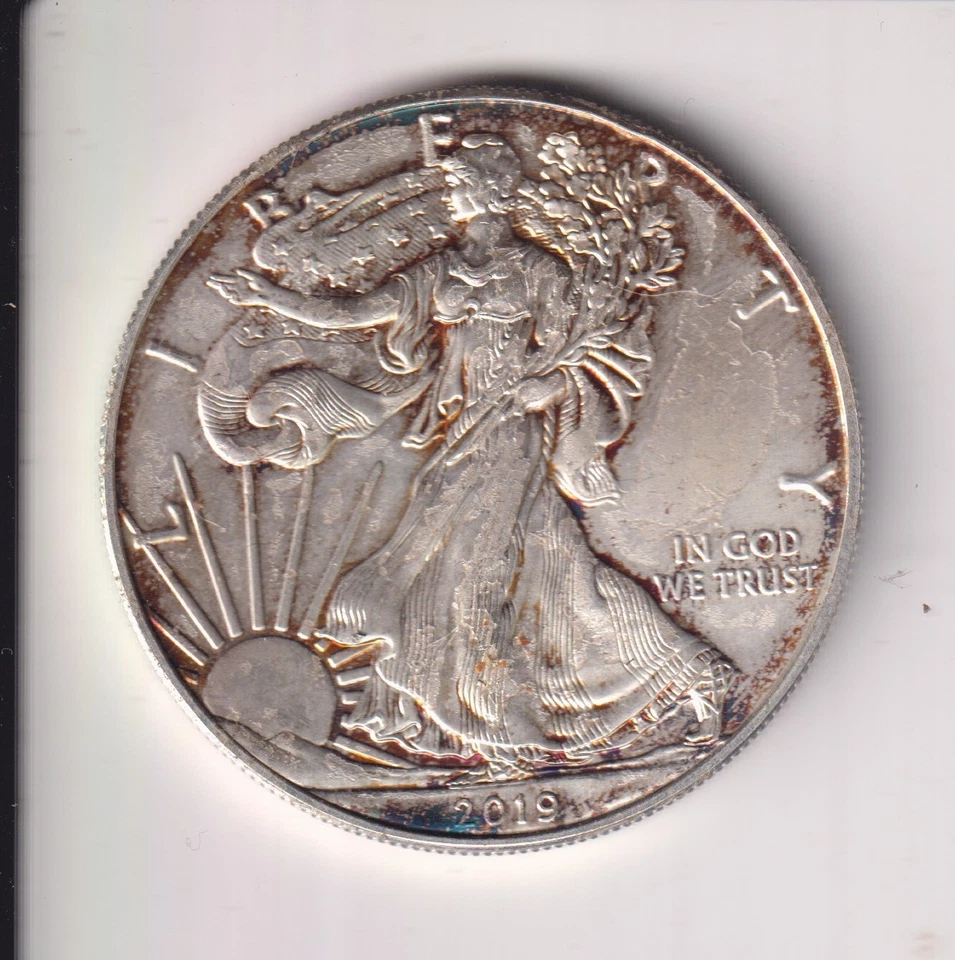 2019 AMERICAN SILVER EAGLE $1 DOLLAR 1 OZ .999 SILVER COIN UNITED STATE MINT - Image 1 of 2