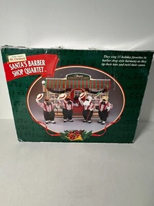 Cuarteto de peluquería vintage Mr. Christmas animado cantando Santa y osos leer* - Imagen 1 de 23