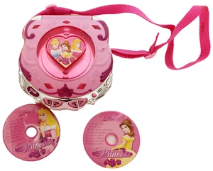 Disney Princess Play CD Player Toy Disks Working Preschool Aurora Belle - Picture 1 of 5