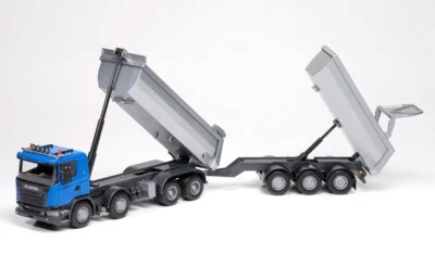 Emek 20504 - Scania Tipper Truck blau & Trailer - Kipper LKW - 1:25 - Bild 1 von 3