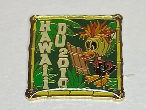 Vintage Ducks Unlimited DU Lapel Jacket Vest Pin Badge Hawaii 2010 Tiki Shaman - Picture 1 of 2