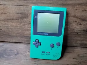 Gameboy Pocket Console Green MGB-001 Authentic (READ DESCRIPTION) WORKS - Picture 1 of 13