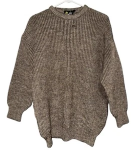 BARBOUR MARL KNIT Wool Sweater Men’s 42 (actual 46) Defects See Photos Fisherman - Picture 1 of 7