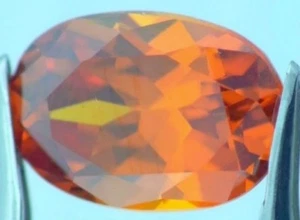 CUBIC ZIRCONIA MADERIA CITRINE COLOR 6 x 4 MM OVAL CUT 5 PIECE SET - Picture 1 of 1