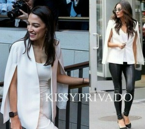 zara white blazer cape