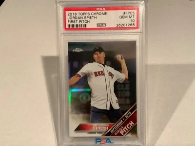 2016 Topps Chrome First Pitch #FPC5 Jordan Spieth Golf RC Rookie PSA 10 GEM MINT - Image 1 of 2