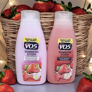 Alberto VO5 Moisturizing Shampoo & Conditioner Strawberries & Cream Set 18 Fl oz - Picture 1 of 4