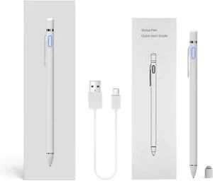 Active Rechargeable Stylus Pen Compatible for iOS & Android Touch Screens - Picture 1 of 14