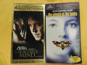 2 Best Picture Winners VHS movies: A Beautiful Mind, The Silence of the Lambs - Picture 1 of 1