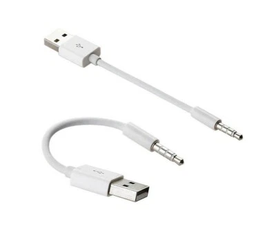 Portable USB Charger Data Sync Cable Lead for 3rd 4th 5th Gen iPod Shuffle - Image 1 of 4
