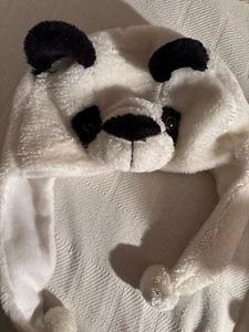Sombrero estilo esquí invierno felpa capucha oreja dibujos animados panda - Imagen 1 de 4