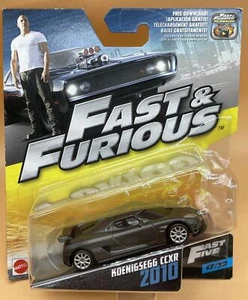 Mattel Fast And Furious 2010 Koenigsegg CCXR Long Card 17/32 Fast Five New 2017 - Picture 1 of 12