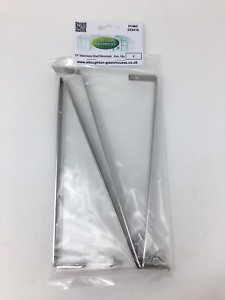 Stainless Steel 10" Shelf Bracket Kit, Made in UK, Greenhouse Shelving Supports