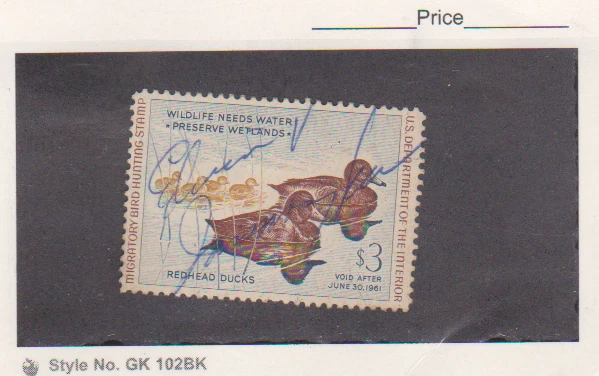 Scott # RW27 Used 1960 $3  Federal Duck  Hunting Permit Stamp  Cat $12.0 - Image 1 of 1