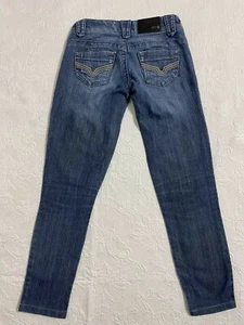 Jolt Jeans Women's Size 00 Pockets Blue Skinny Low Rise Denim #2126 - Picture 1 of 8