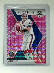 Jim Kelly 2020 Panini Mosaic Hall Of Fame PINK REACTIVE #295 Buffalo Bills - Picture 1 of 2