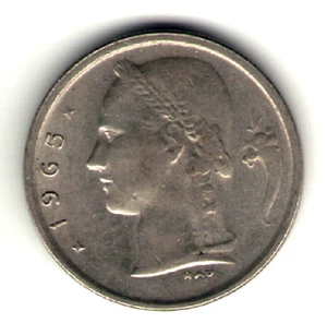 Belgium - 1 Franc - 1965 (#1) - Picture 1 of 2