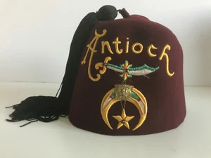 Gorra Shriner's Fez de colección con borla Antioquía Dayton Ohio 7 1/4 Lou Walt Co. - Imagen 1 de 5