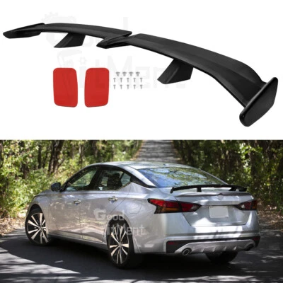 For Nissan Altima Sedan 93-24 55'' PRO Style Rear Trunk Spoiler Wing Matte Black - Image 1 of 4