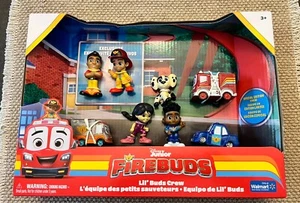 Firebuds - Lil' Buds Crew - 2" Figure Set - 8 Pieces- Disney Junior. NIB - Picture 1 of 2