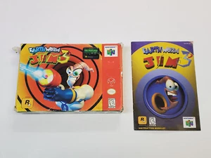 Earthworm Jim 3D N64 Original Nintendo 64 Nur Verpackung & Anleitung * - Bild 1 von 24