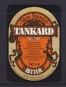 BEER LABELS: TANKARD BITTER 740ml - Picture 1 of 1