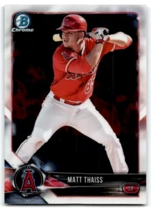 2018 BOWMAN CHROME PROSPECTS MATT THAISS LOS ANGELES ANGELS #BCP61 - Picture 1 of 2
