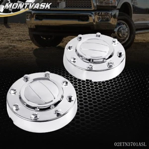 Silver Front Wheel Center Caps Fit For 2011-2016 Dodge Ram 3500 1-Ton Dually - Picture 1 of 12
