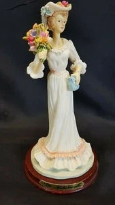 Mid 1820s Georgian Style Lady in Pale Blue Figurine in Resin by Michelangelo - Picture 1 of 12