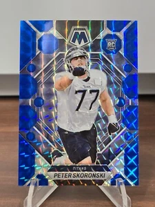 PETER SKORONSKI 2023 Panini Mosaic Blue Mosaic RC /99!!! Tennessee Titans!!! - Picture 1 of 2