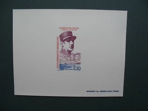 Epreuve de Luxe Saint Pierre et Miquelon 1990 N° 521  Proof Général De Gaulle - Imagen 1 de 2