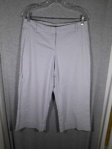 J Jill Stretch Pants 12 Capris Casual Lightweight Breathable *Small Stain*